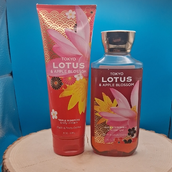 Bath & Body Works Other - Bath&BodyWorks Tokyo Lotus&Apple Blossom Body Lotion and Shower Gel Set-Retired